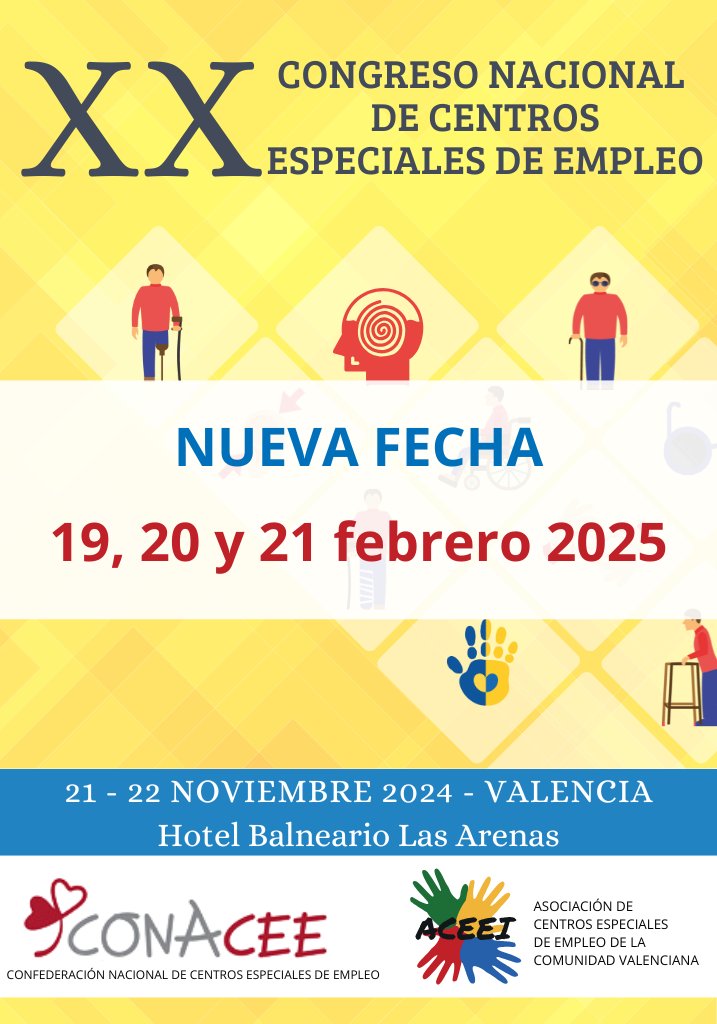 Somos patrocinadores del Congreso Nacional de <a href="/CONACEE/">CONACEE</a> , que se celebra los días 19, 20 y 21 de febrero en Valencia.

Podéis consultar la agenda y registraros en el siguiente enlace: congresoconacee2024.conacee.org/?utm_source=BO…