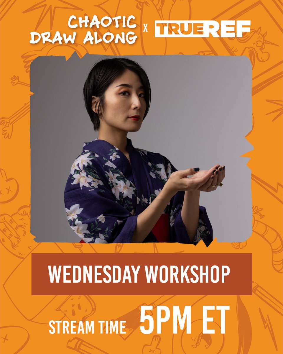 ChaoticDraw's tweet photo. New Year same Wednesday Workshop vibes! We're back again with TrueRef @EsparzaAbbey for a stream full of figure practice fun! ✏️

See you there at 5pm ET over at ⤵️
https://t.co/ZuxvnSpRT0 https://t.co/81MYFcUe0j