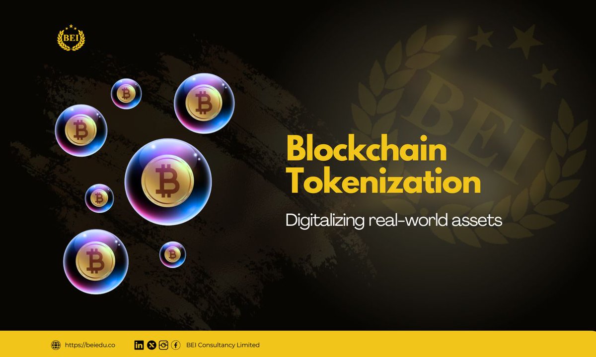 BEI_edu's tweet photo. Explore the power of tokenization! From real estate to art, blockchain is transforming asset management.
#BEI #BlockchainTokenization #bitcoin #ArmedForcesRemebrance2025 #Chelsea https://t.co/TmAfhQrbka