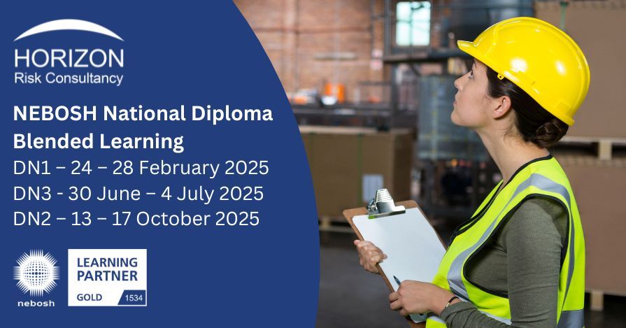 In case you missed it, our 2025 NEBOSH Diploma Blended Learning course is currently 20% off for the course starting in February.

Book now (offer ends January 31st): buff.ly/3E7a1rK