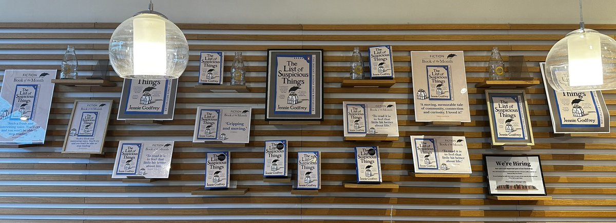 Jennie Godfrey (@jennieg_author) on Twitter photo I signed a whole bunch of #TheListofSuspiciousThings at <a href="/waterstones_exe/">Waterstones Exeter</a> yesterday (& sold some too!). Didnāt take many photos as I got the number 1 news halfway through - so if you happen to buy a copy with a shaky signature, you know why #booktwitter I signed a whole bunch of #TheListofSuspiciousThings at <a href="/waterstones_exe/">Waterstones Exeter</a> yesterday (& sold some too!). Didnāt take many photos as I got the number 1 news halfway through - so if you happen to buy a copy with a shaky signature, you know why #booktwitter