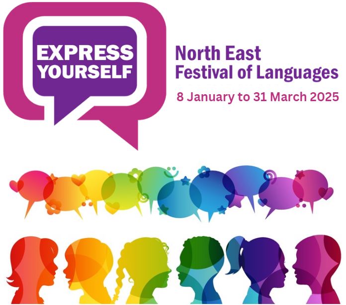 NE Schools - the Festival is live!  Sign up for FREE enrichment activities, events and resources from now to 31st March (UK schools can join webinars). Give pupils the chance to embrace languages and cultures, be inspired and express themselves!  expressyourselfne.com/whatson/