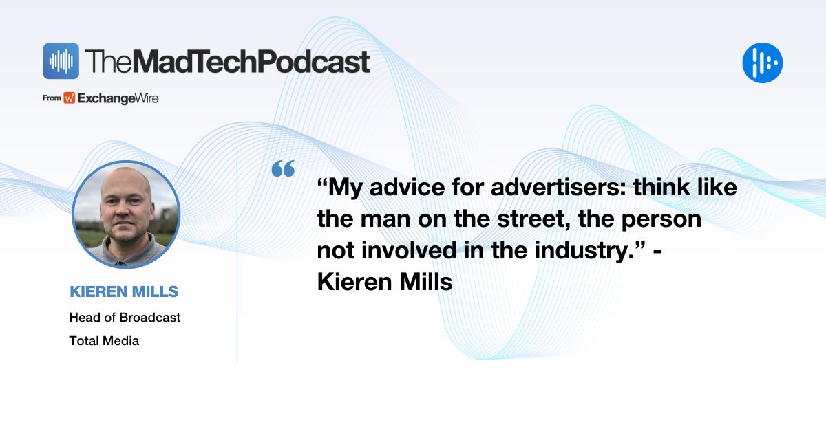 ExchangeWire (@exchangewire) on Twitter photo Last week on the MadTech Podcast, <a href="/exchangewire/">ExchangeWire</a> editor Aimee Newell TarĂn was joined by research lead Mat Broughton and Kieren Mills, head of broadcast at media agency <a href="/TotalMediaUK/">Total Media</a>, to look at the latest in publishing and streaming.
exchangewire.com/ew-podcast/tot… Last week on the MadTech Podcast, <a href="/exchangewire/">ExchangeWire</a> editor Aimee Newell TarĂn was joined by research lead Mat Broughton and Kieren Mills, head of broadcast at media agency <a href="/TotalMediaUK/">Total Media</a>, to look at the latest in publishing and streaming.
exchangewire.com/ew-podcast/tot…