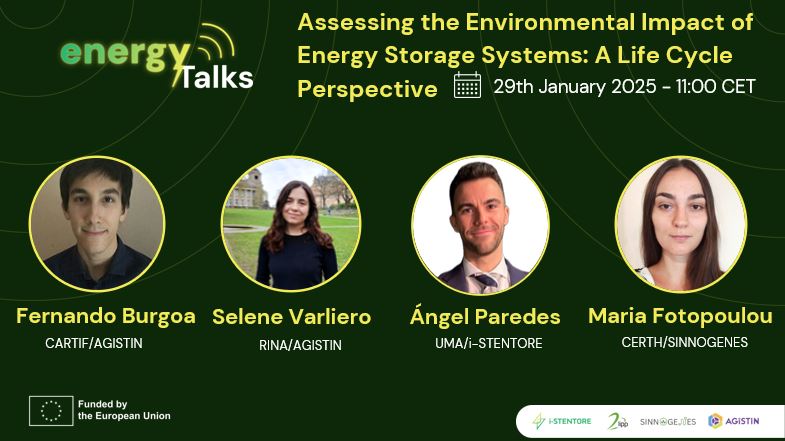 🔋Energy Talks are back!
Topic: Environmental Impact of Energy Storage Systems – A Life Cycle Perspective
📅29 Jan |11:00 CET
Learn about the AGISTIN project's LCA framework &amp; case studies from <a href="/iSTENTORE_EU/">i-STENTORE</a> &amp; <a href="/sinnogenes/">SINNOGENES</a>.
🔗Register: agistin.eu/assessing-the-…
<a href="/CARTIFCT/">CARTIF</a> <a href="/RINA1861/">RINA1861</a>