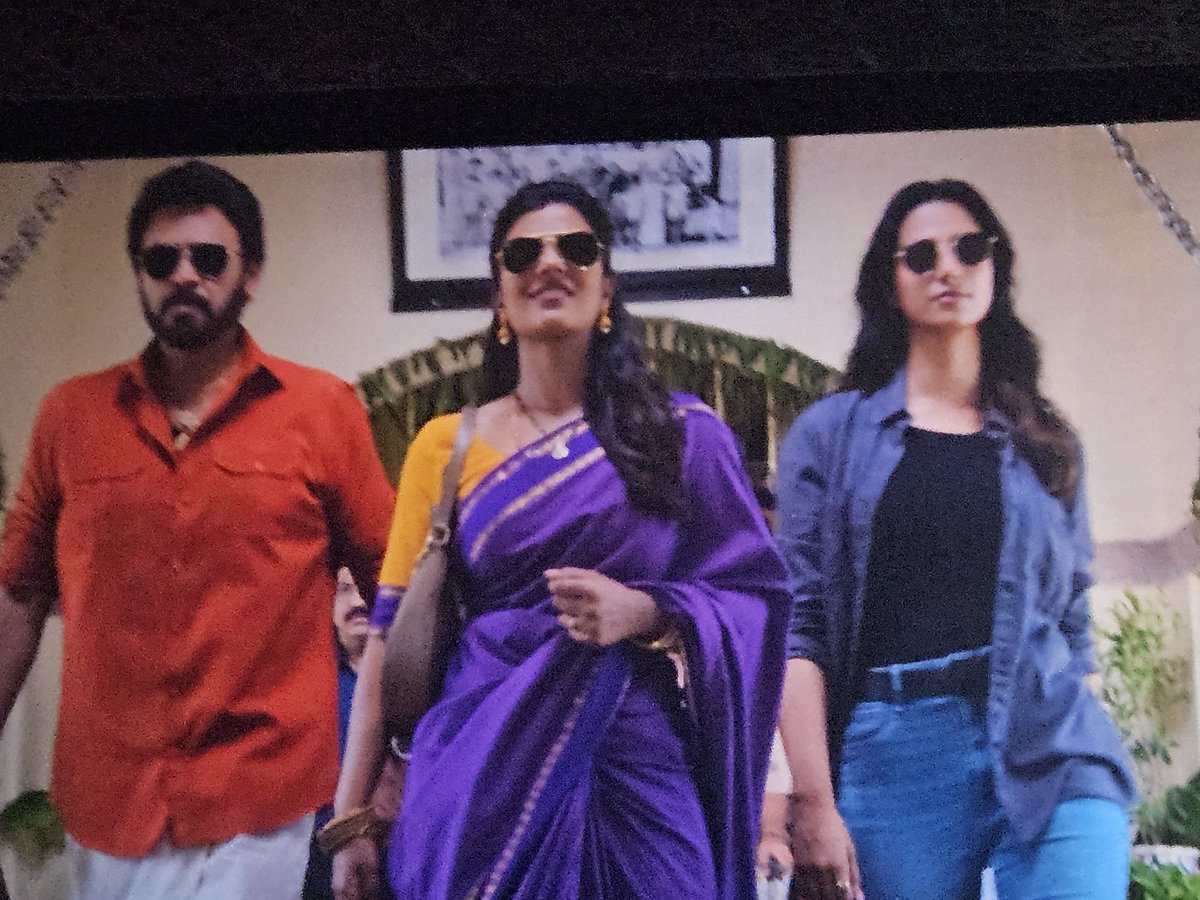 phaneendra2005's tweet photo. #SankranthikiVasthunam by @AnilRavipudi proves you don't need MASSIVE sets, songs, star casts, fights, or dialogues to WIN hearts. 💖 Just a relatable family drama = RECORD footfalls! 🍿 Families are LOVING it! 🎉💥 I'm still in shock! 😱 #TeluguCinema" https://t.co/ep82SixxIa