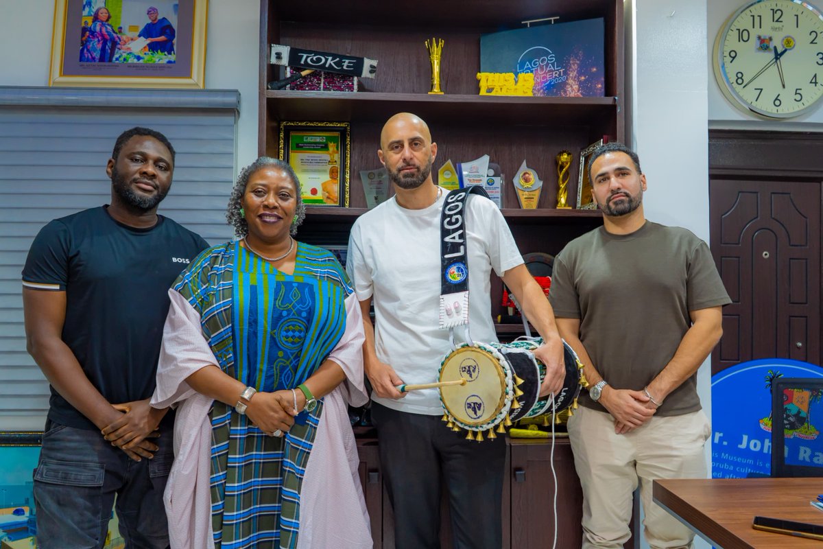 OdioMimonet's tweet photo. Laughter and collaboration! 🌍✨ @bensontoke with,Bolaji Kareem,Ghazi and Nima Etminan, sharing ideas and smiles in Lagos. Building bridges for a brighter future! 🤍🌹 #AuthenticallyOurs #FashionWithS https://t.co/SK49JMuBKC