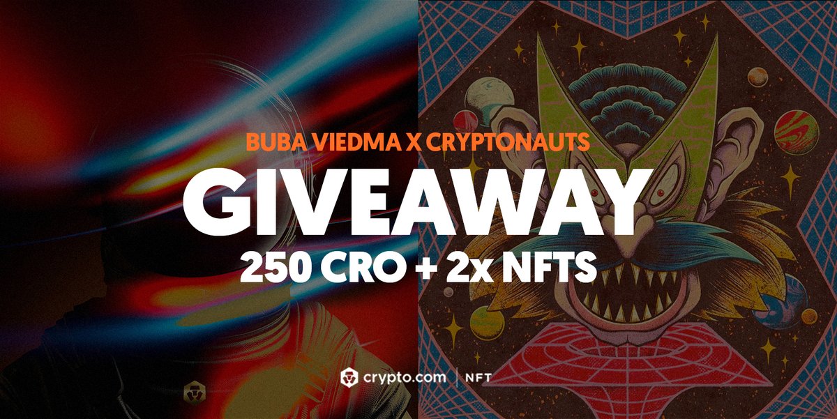 Cryptonauts x <a href="/bubaviedma/">buba viedma</a> GIVEAWAY 🔥🔥🔥

To celebrate Buba's "Weird people Vol. 2" upcoming drop (Jan. 20) on <a href="/cryptocomnft/">Crypto.com NFT</a> and his amazing art and genius we're giving away :

🎁 1x 250 CRO 💸💸
🎁 1x Weird People NFT
🎁 1x OG Cryptonauts NFT

To enter:
🚀 Tag 3 friends
🚀