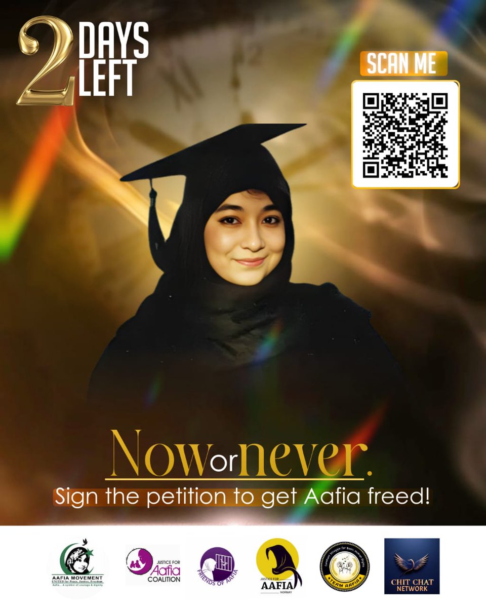 2356Muslim36759's tweet photo. Please sign the petition for release of the sister Afia Saddique.
#SaveAfia
#ReleaseDrAfia
#justiceforAfia
🇵🇰🤲🇵🇰🤲🇵🇰🤲🇵🇰 https://t.co/UziGl1d7n5