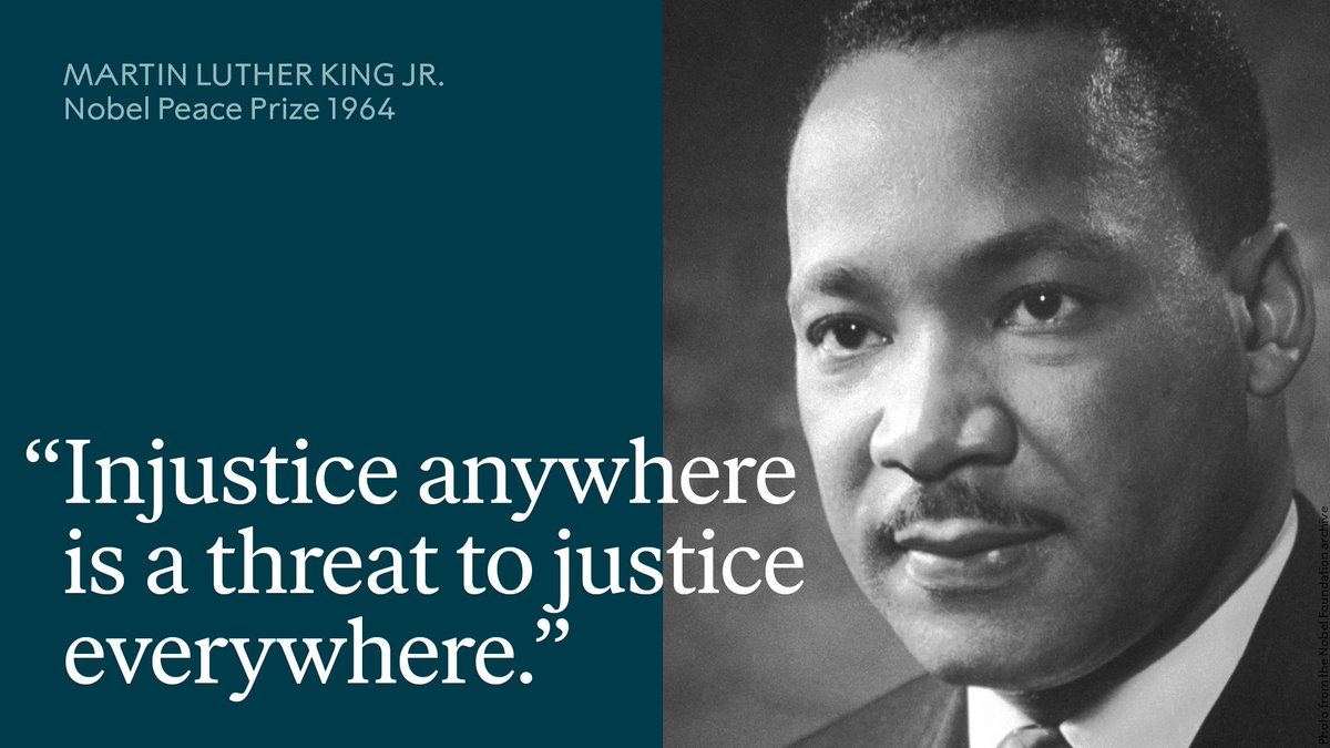 Inspiration from a remarkable Nobel Prize laureate: Martin Luther King Jr, who was born on this day in 1929.