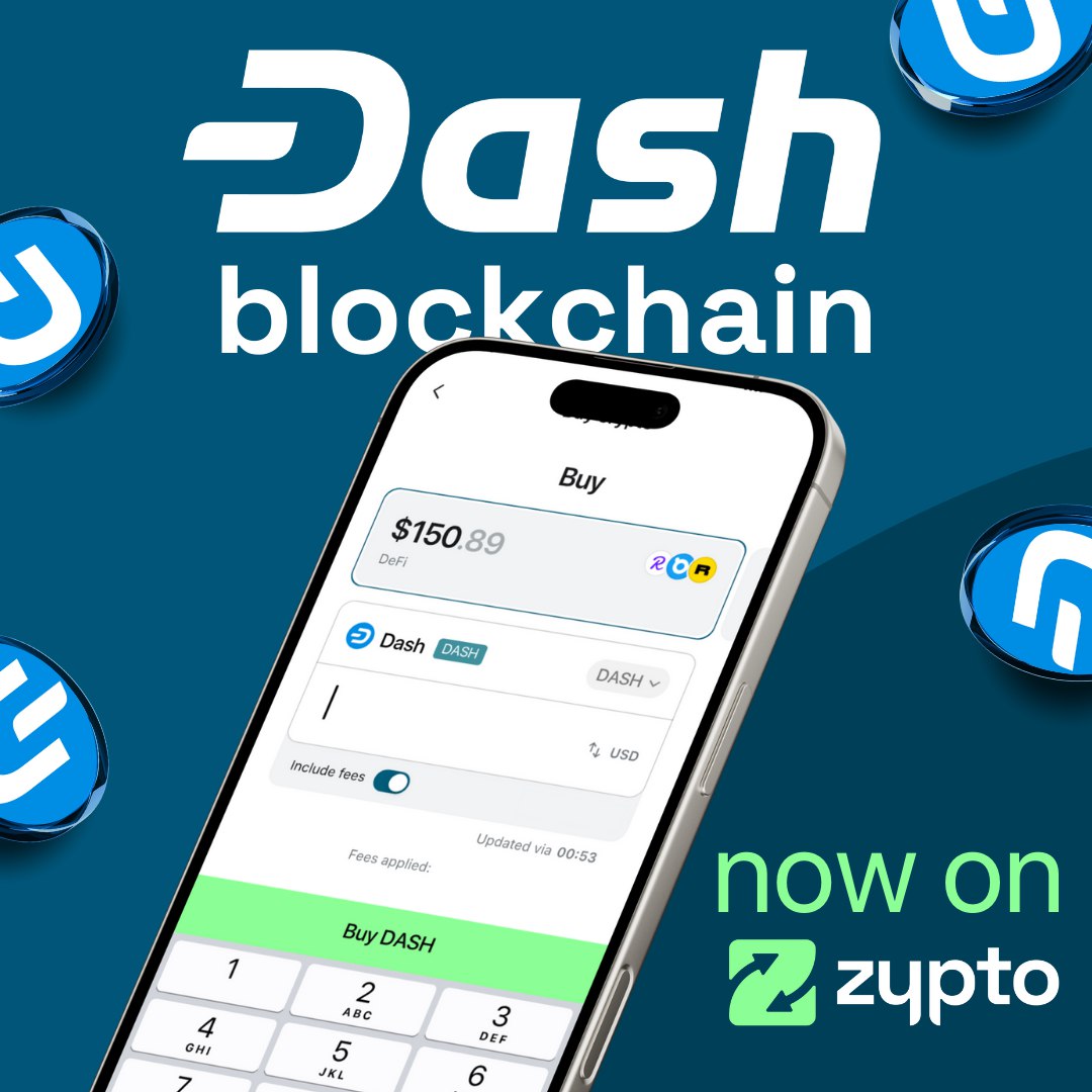 SmartCryptoNew1's tweet image. 🚀 @Dashpay is now integrated into the @ZyptoApp! 
 
💙  This integration with #Dashpay brings you instant, easy &amp;amp; secure payments over the Dash Chain.
 
🔥  Update Zypto now and explore the Dash experience!

🔽 VISIT 
zypto.com
#SCN1 $DASH