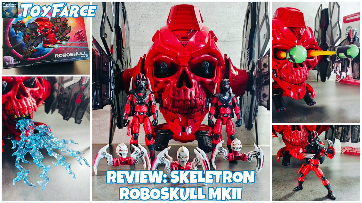 toyfarce's tweet image. TOYFARCE REVIEW:
SKELETRON ROBOSKULL MKII WITH 4" BLOOD WOLF FIGURE!
toynewsi.com/484-56321

#toyfarce #skeletron #roboskull #roboskullmkii #redshadows #marauders #bloodwolf #wolftrooper #assassinskeledrones #skeledrones #kickstarter #vehicle