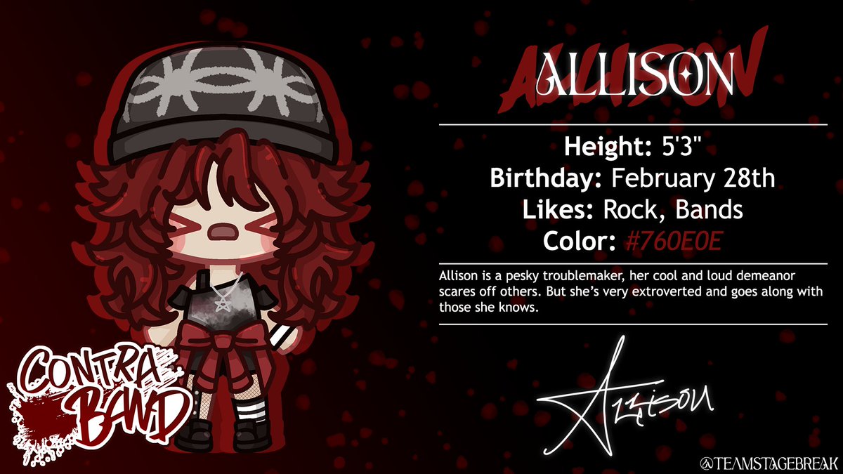 TeamSTAGEBREAK's tweet photo. Introducing.. ALLISON! 💥
"Rock On!! I’m Allison!! Wanna Rock with me?!" ⛔

#STAGEBREAK #CastingCall #CastingCallClub https://t.co/5yDgpW6idM