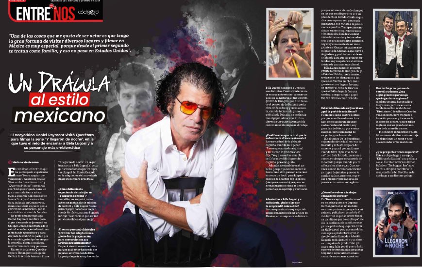 . #News | Daniel Raymont para <a href="/CodigoQro/">CódigoQro</a> .
Te compartimos la entrevista sobre #YLlegaronDeNoche por <a href="/VIX/">ViX</a>