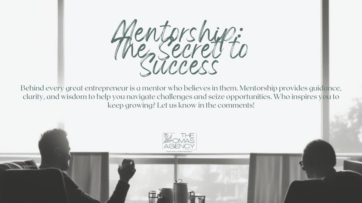 AgencyOmas's tweet image. Behind every great entrepreneur is a great mentor. Who inspires you? #MentorshipMatters #OMASAgency #EntreprenurialCommunity