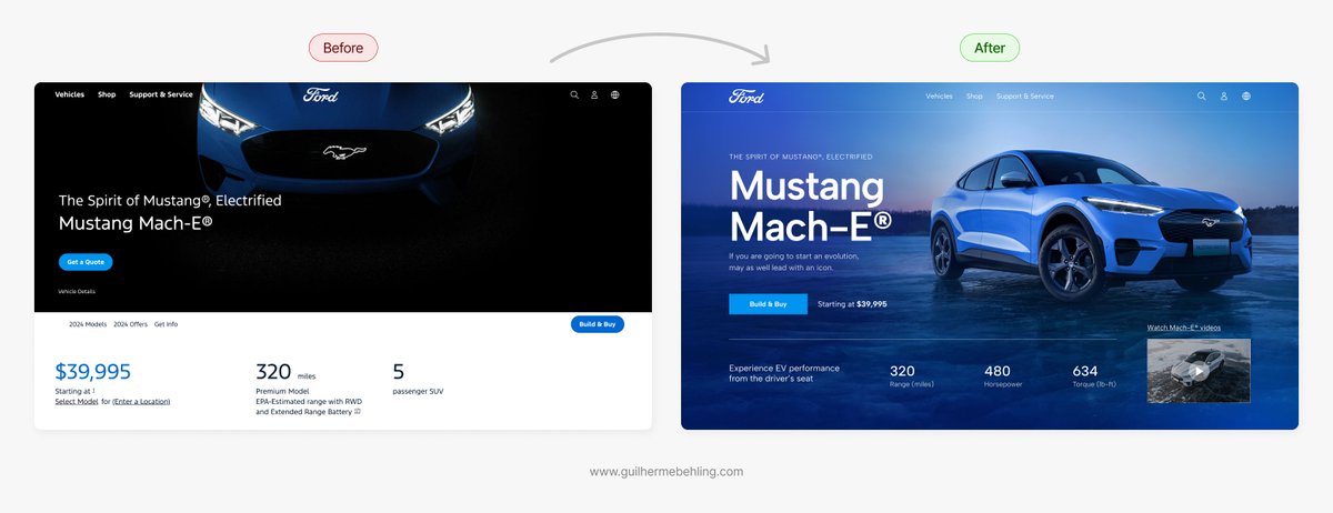 behling_design's tweet photo. Before → After 🏎️🍃

Ford Mustang Mach-E https://t.co/VHIT8LAJFN