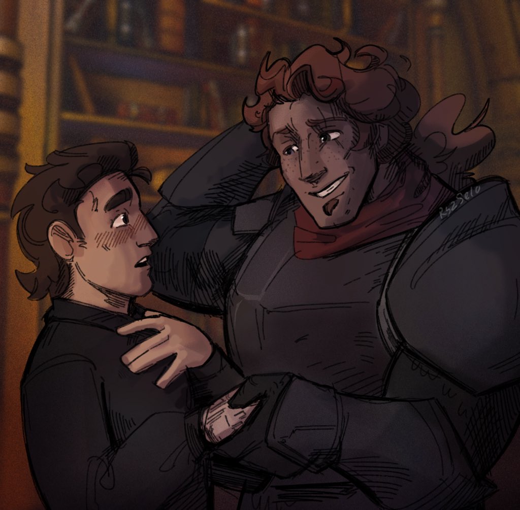 RyzSELO's tweet photo. Last and very late #Rhysothyweek art, for AU day. Antipaladin Timothy for @Ren_Rene_gade :3
#Rhysothyweek2025 #Rhysothy https://t.co/n1WJ9CsNGP
