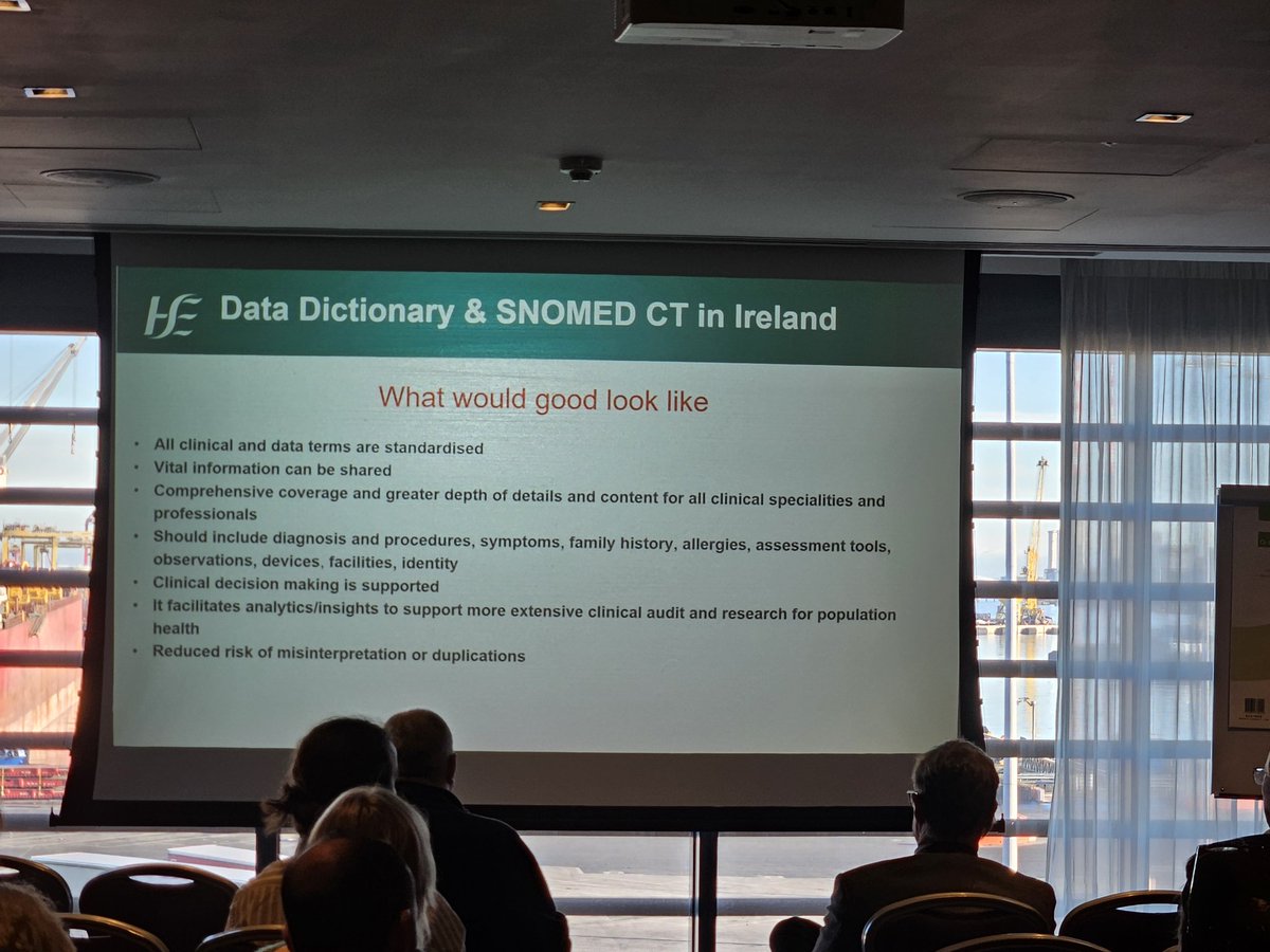 HSETandT's tweet photo. At the Data Mastery session, Theresa Barry showcased how @SnomedCT & the National Data Dictionary are transforming care through:
✅ Governance & strategy alignment
✅ Vendor compliance tools
✅ Cutting-edge tech like the Central Terminology Server
#Data4Care is driving better decisions, interoperability & innovation in healthcare.
#Data4Care #DigitalForCare #SNOMEDCT