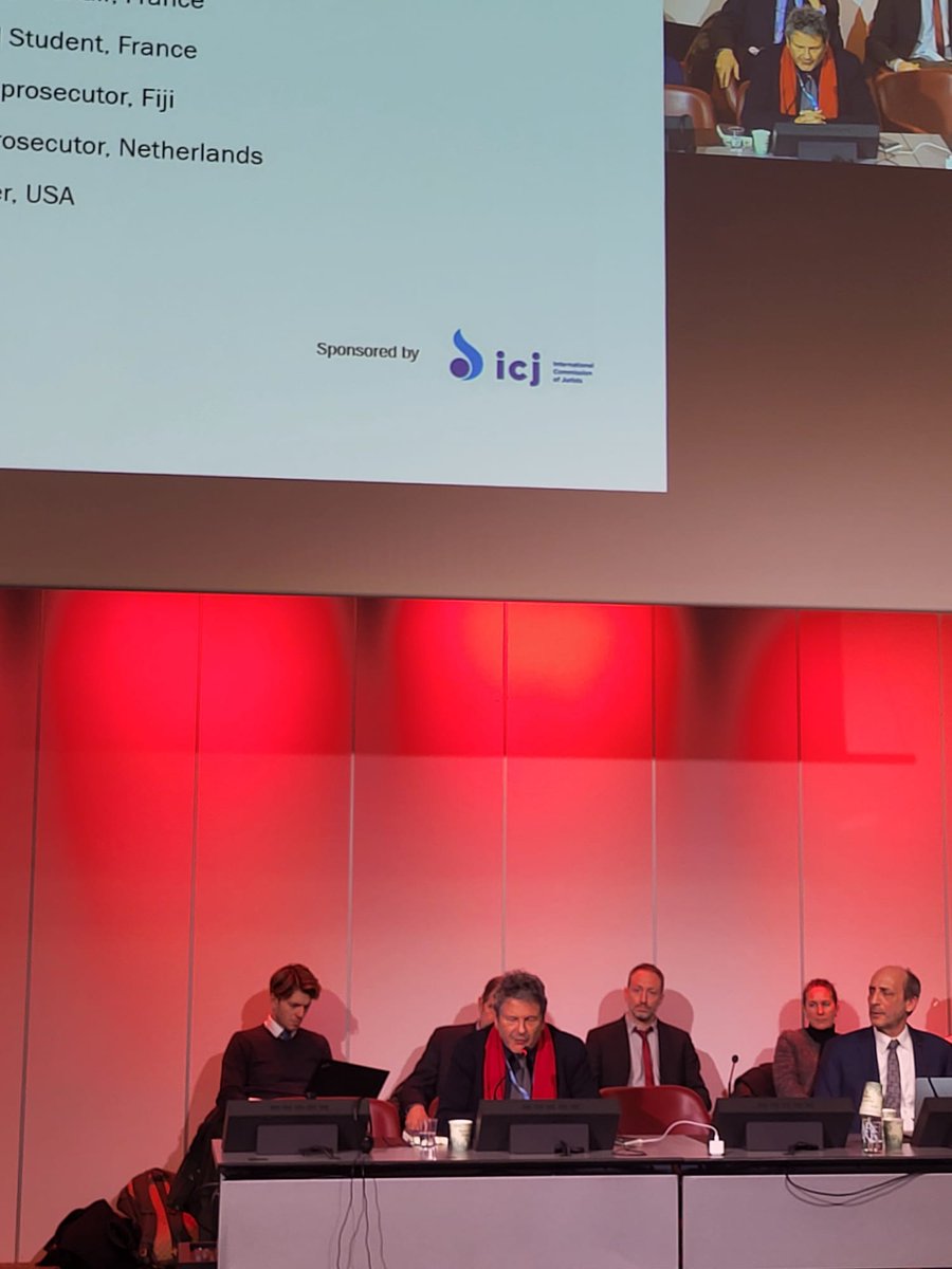 📢ICJ panel live now! ICJ Commissioner <a href="/ReedBrody/">Reed Brody 🧣⚖️♟️reedbrody.bsky.social</a> gives examples of how it was possible to prosecute dictators responsible for the crime of #EnforcedDisappearance in the past, applying international laws and the Convention on Torture.    
Tune in here➡️tinyurl.com/366dhrmf