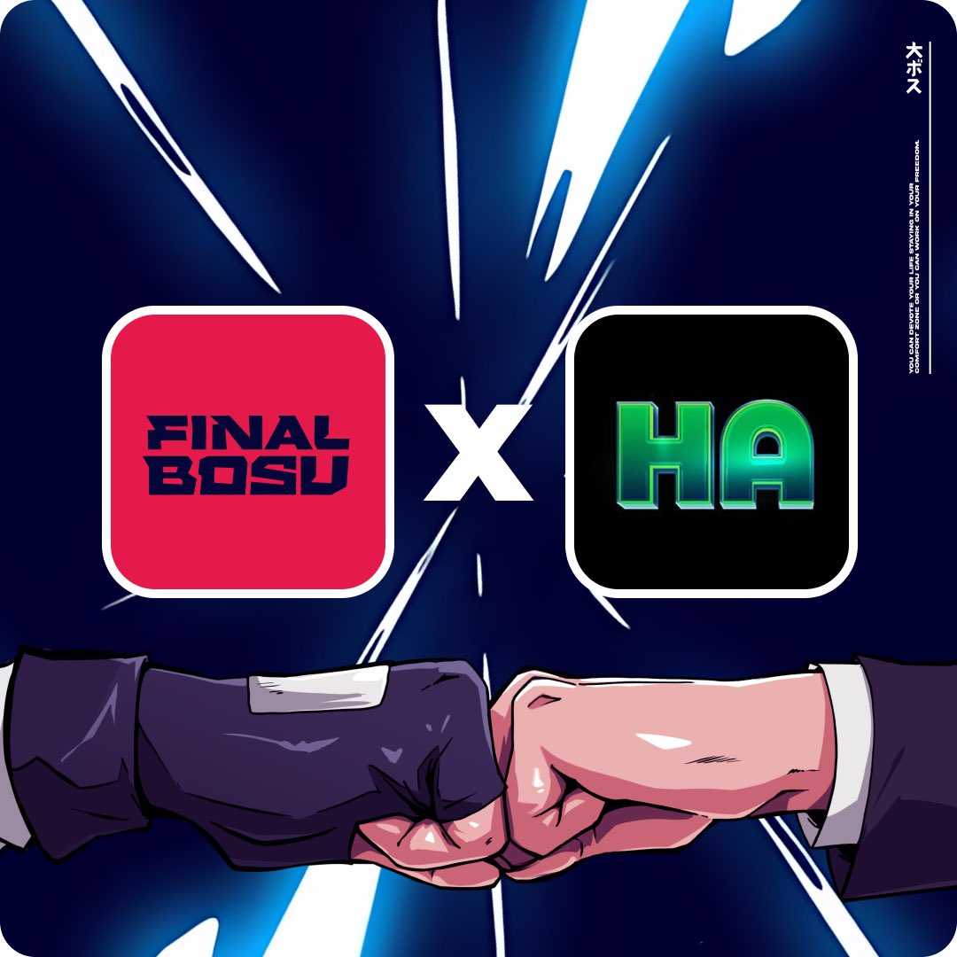 We are happy to announce our partnership with <a href="/finalbosuX/">Finalbosu</a> .

Against all odds , join our community for more details