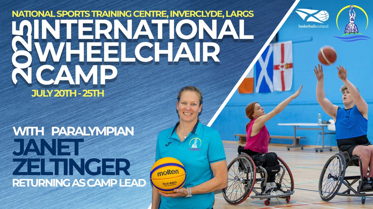 We are delighted to confirm that our International Wheelchair Camp is back for 2025, with Janet Zeltinger—considered one of the world’s best wheelchair basketball players—returning as camp lead!  

Find out more details and book your place here ➡️ bit.ly/3DTrowl