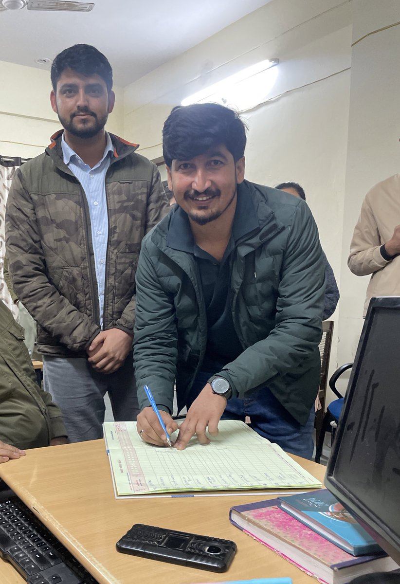 Finally Joined 
Treasury Office, Bikaner 
As a Junior Accountant ✍🏼
@amitsaran07