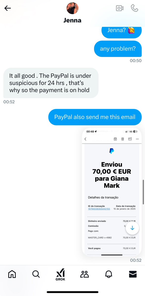 amesma_monica's tweet photo. @ARMYFRANCE_ @BTS_twt This bad character Jenna is a scam selling tickets to the Gala des Pieces Jaunes! I was honest and paid and she blocked me on DM! Please don't fall for this person's lie like I did! Now I have no ticket and no money to see J-Hope 🥹
#GalaDesPiècesJaunes https://t.co/KGzTxcrXAZ