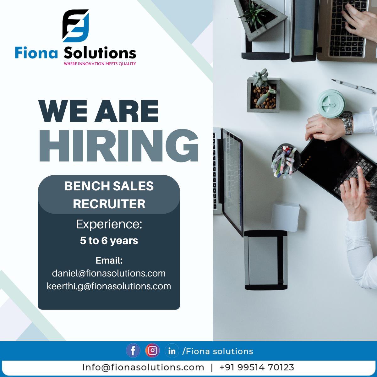 FionaSolutions's tweet image. 🌟 Join the Fiona Solutions Team! 🌟

We’re on the lookout for talent
📧 How to Apply:
Email your updated resume to:
👉 daniel@fionasolutions.co
👉 keerthi.g@fionasolutions.com

📞 Contact Us: +91 99514 70123

Let’s build the future together, one innovative solution at a time! 🌐