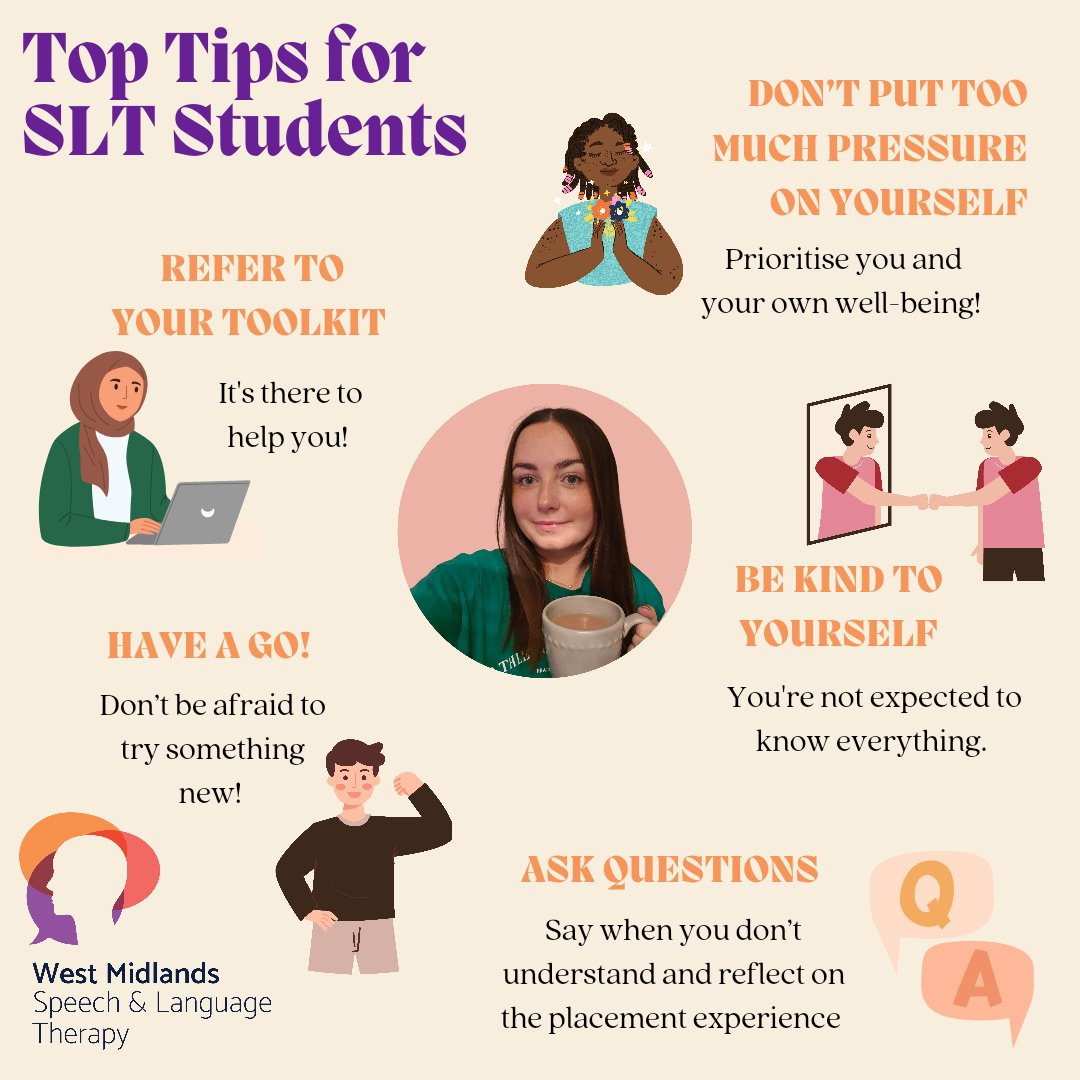 Are you a student getting ready to start your placement next month? 🎓

Here’s Elle, our amazing student mentor, sharing her top tips to help you succeed and make the most of your placement experience! 🌟

#StudentPlacement #Slt2be #nqpslt. <a href="/RCSLT/">RCSLT 💙</a> <a href="/ElleTho39069363/">•Elle•</a> <a href="/SLTatBCU/">SLT at BCU</a>