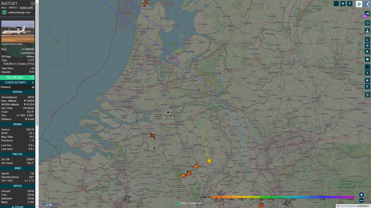 wesleyb1989's tweet photo. And here is another take from me on him 😎
Jan13: #NATO01 #4D03C3 (LX-N90445)
#Luxembourg #AWAC #NATO #E3TF
BOEING E-3 Sentry (TF33)

(#NLspot #Planespotting #Nikon (#P950 #P1000) #Aviation #Avgeek #ADSB) https://t.co/dqBw1o6HXw