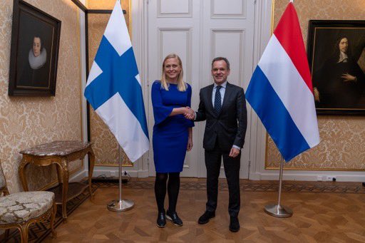 Excellent start for 2025 and bilateral relations 🇫🇮🇳🇱. The Netherlands and Finland are close partners. Fruitful discussions today between Foreign Ministers Valtonen and Veldkamp.