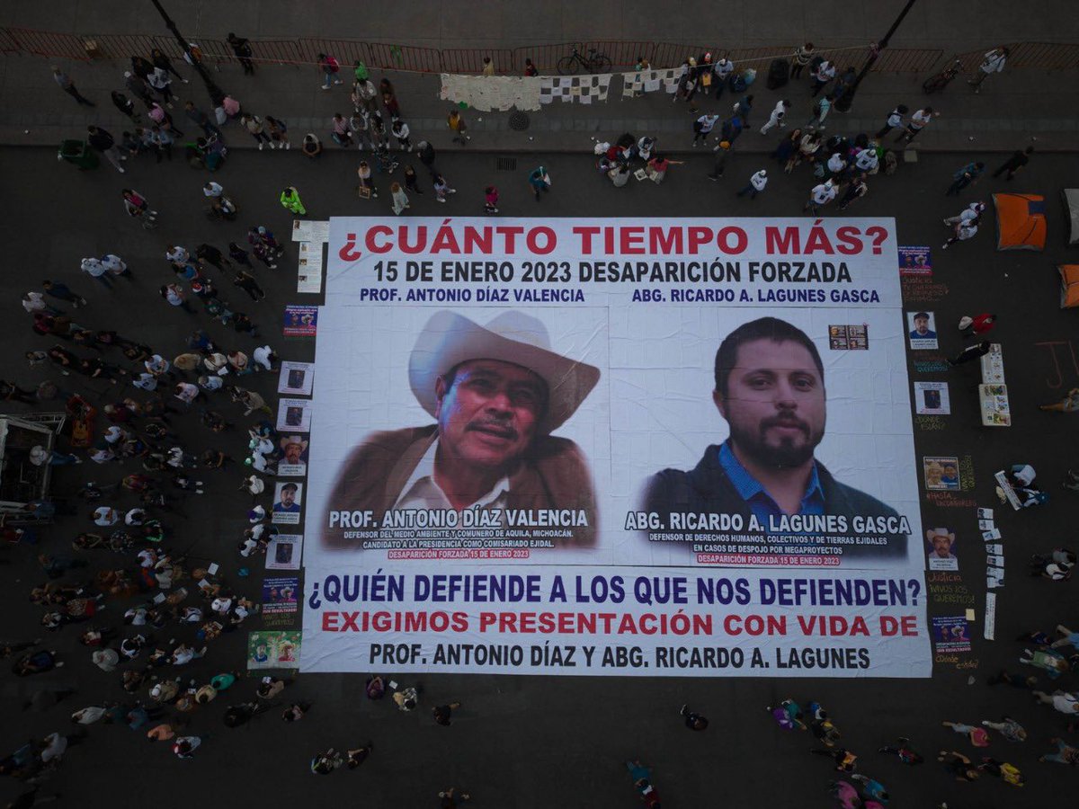 A dos años de la desaparición del abogado defensor de #derechoshumanos Ricardo Lagunes y del líder comunitario Antonio Díaz, nos sumamos a la exigencia de sus familiares de verdad y justicia. 

A 731 días el Estado no ha esclarecido su paradero.