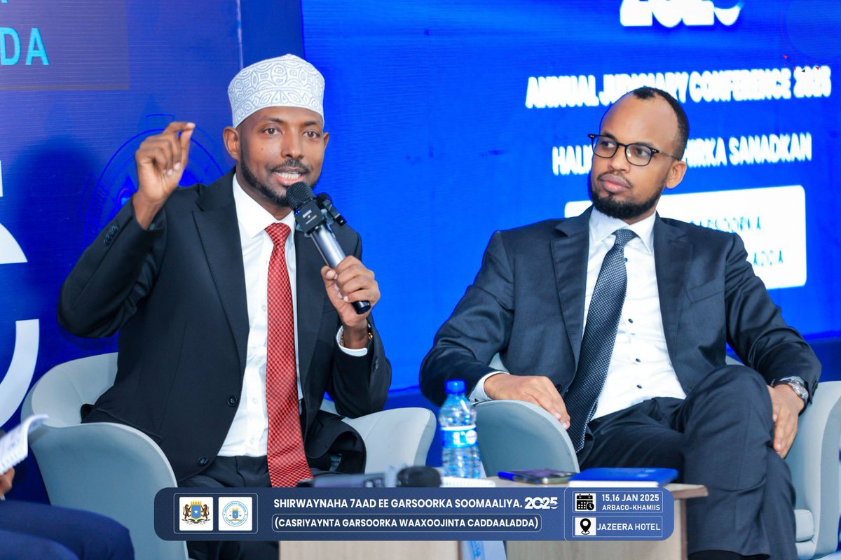 AJConference's tweet photo. "Garsorku waa sax marxalado badan oo kala duwan ayuu soo maray, balse hada waxa uu jooga heer ay tahay in aan ku faanno. Balse waxa jirta helid xumo maaliyaded oo aad ugu qalmin." โ ๐๐ฎ๐๐๐จ๐ฆ๐ข๐ฒ๐๐ก๐M/S, ๐๐ฎ๐๐๐ง๐ ๐๐๐๐ฌ๐ก๐ ๐๐ฎ๐ฌ๐ฎ๐ ๐๐ฑ๐ฆ๐๐
#ModernizingJudgment https://t.co/uzaVM3dsKN