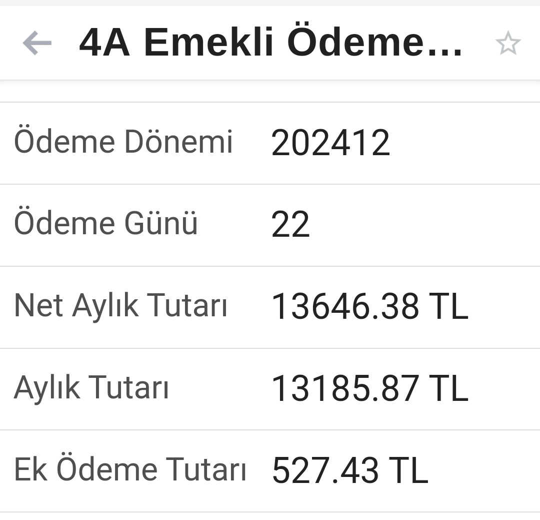 ➡️Sağdaki 7461 Gün İle Almış Olduğum Emekli Maaşım🤬

➡️ Soldaki İse Kayınvalidemin Rahmetli Kayınpederimin Üzerinden Aldığı Dul Maaşı🤬

Tweet Bu Kadar!!!

Adaletiniz Batsın Emiiii
#Haklı5000KısmiyeAdalet
#EmekliyeölDeniliyor

<a href="/sgksosyalmedya/">SGK</a>
<a href="/sgksen1/">Sosyal Güvenlik Çalışanları Sendikası Resmi Hesabı</a> 
<a href="/isikhanvedat/">Prof. Dr. Vedat Işıkhan</a>
<a href="/memetsimsek/">Mehmet Simsek</a>