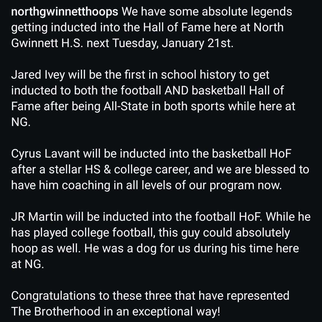 Hall of Fame Night is next Tuesday!

#NGBrotherhood