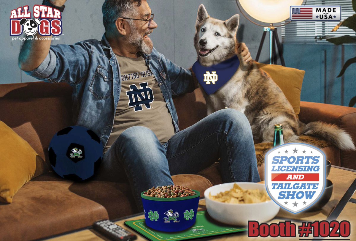 Just a week away from <a href="/SLTShow/">SportsLicensing</a> in Vegas. Visit us in Booth 1020 for incredible show savings, cash back, and our new item debuts. We can't wait to see you there! #slats #slats25 #sportslicensingshow #CollegeColorsDay #schoolpride #collegefootball #teamspirit #allstardogs