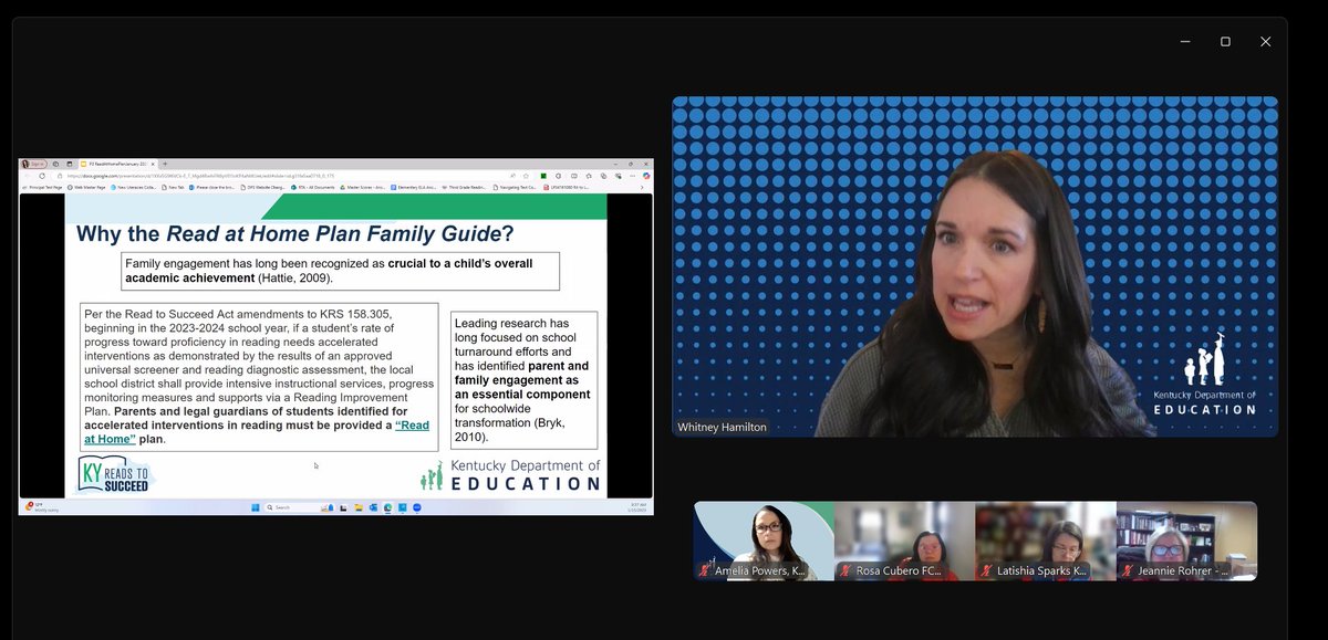 Amelia Powers, M.Ed., NBCT (@misspowers111) on Twitter photo Happening now! <a href="/P3KyKDE/">P3 Principal Team</a> virtual #edcamp session with State Regional Literacy Director, Whitney Hamilton!
Get to know the Read at Home Plan Family Guide:
education.ky.gov/curriculum/con…
#KyReadsToSucceed #literacy #KyEd Happening now! <a href="/P3KyKDE/">P3 Principal Team</a> virtual #edcamp session with State Regional Literacy Director, Whitney Hamilton!
Get to know the Read at Home Plan Family Guide:
education.ky.gov/curriculum/con…
#KyReadsToSucceed #literacy #KyEd