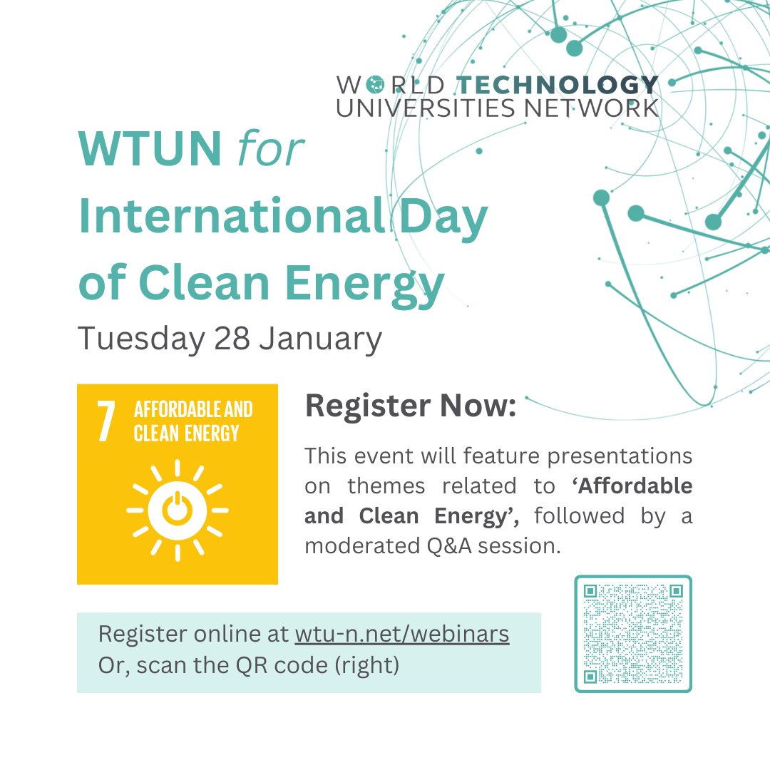 World Technology Universities Network tweet media