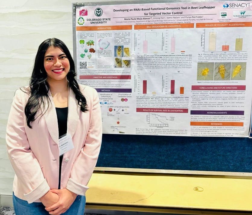 Me complace felicitar a la colega María Paula Mejía, de la Facultad de Ciencias Agropecuarias de la UP, quien fue galardonada con el premio The Drivers of Innovation, un reconocimiento que destaca las investigaciones más innovadoras en la Universidad Estatal de Colorado.