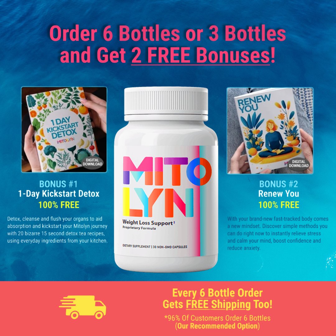 b5harmony's tweet photo. 𝟮 𝗙𝗥𝗘𝗘 𝗕𝗢𝗡𝗨𝗦𝗘𝗦:
🌟Order 6 or 3 bottles of Mitolyn &amp; get 2 FREE bonuses:
1-Day Kickstart Detox 
2-Renew You 
🌟FREE shipping on 6-bottle orders (our most popular option)!
Don’t wait—click the link to claim your transformation today!
[https://t.co/5mFT7RCkJK] https://t.co/1uqIzZQgAF