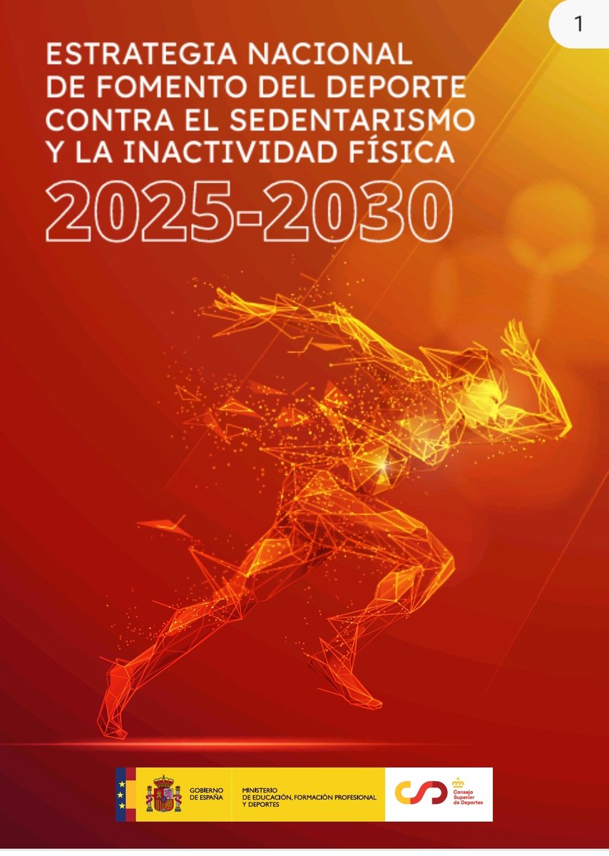 Opositores #edufis .. no olvidéis nombrar la Estrategia nacional de fomento del deporte contra el sedentarismo y la inactividad física” para el periodo 2025-2030 de <a href="/deportegob/">CSD</a> 👉🏻csd.gob.es/sites/default/…