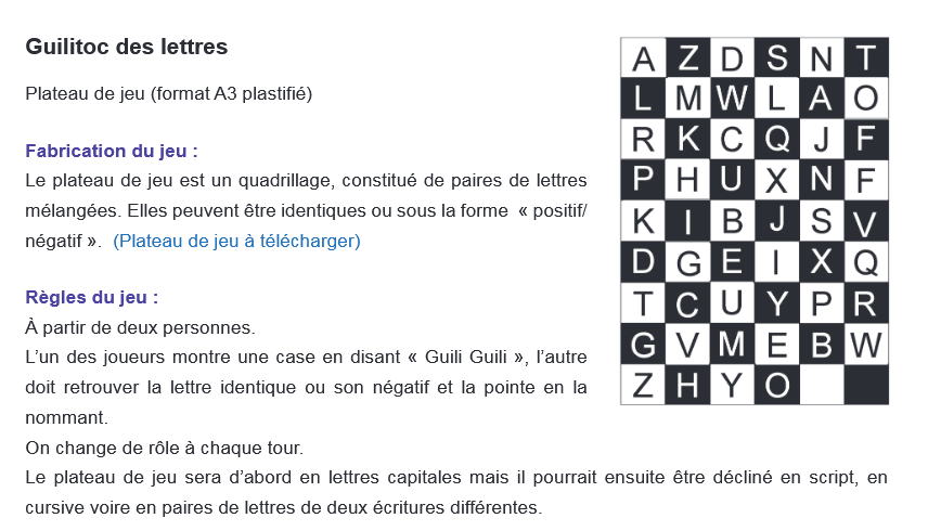 m_sabastia's tweet photo. ⏯️ Zoom sur… découvrir le principe alphabétique à l'école maternelle
https://t.co/qd2weAuoYR

🔎 des jeux pour reconnaître et nommer les lettres  : Kim visuel des lettres, loto des lettres, mémory des lettres, Guilitoc des lettres, jeu de l'oie des lettres... https://t.co/uJYsNmcb5l