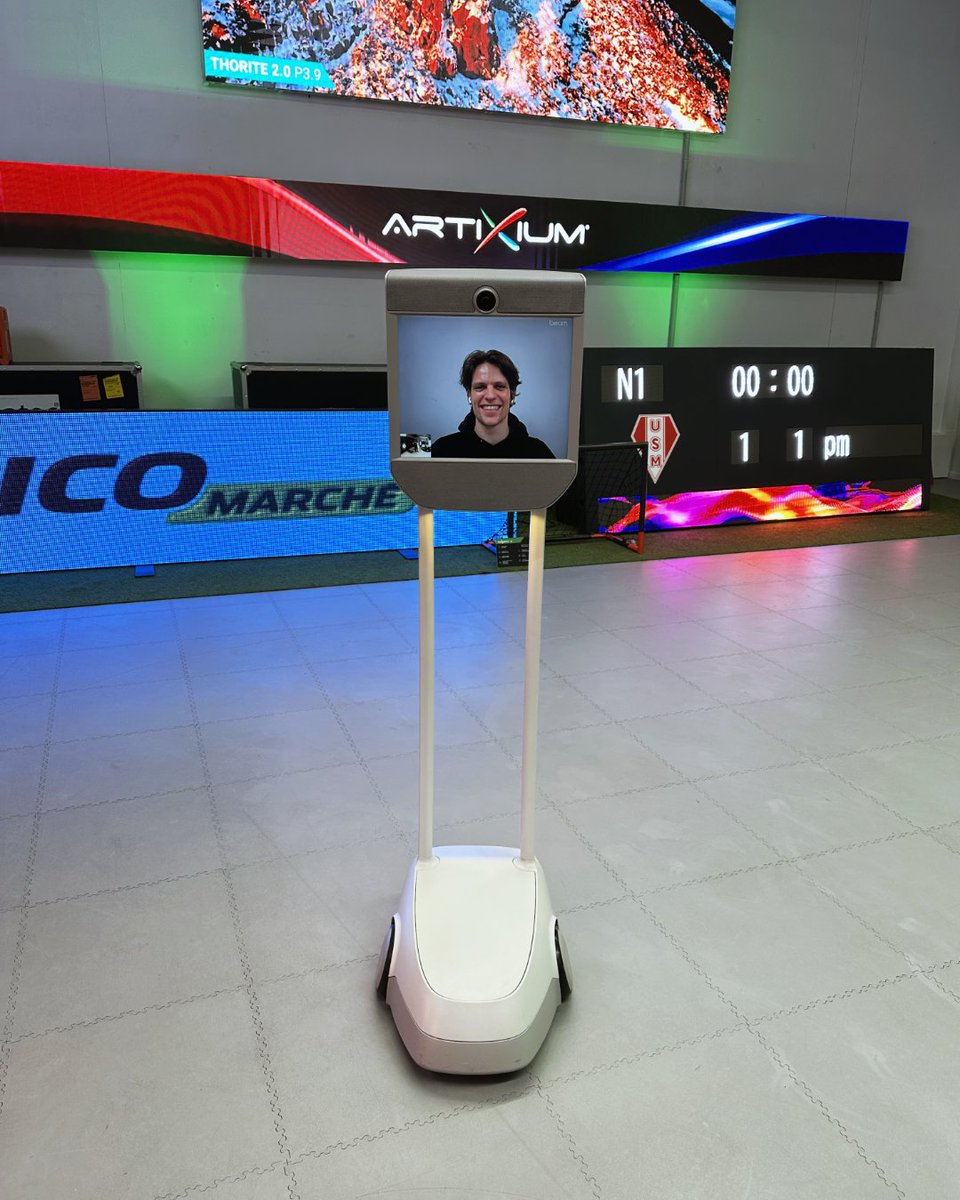 Meet <a href="/Artixium/">Artixium</a>'s newest team member!
Well... almost! 😉

Thanks to <a href="/awabot/">Awabot | #BeyondRobotics</a>'s Beam, you can now visit our showroom remotely. Interact live, explore as if you're physically there, and experience the future of connectivity and innovation! 🌍✨