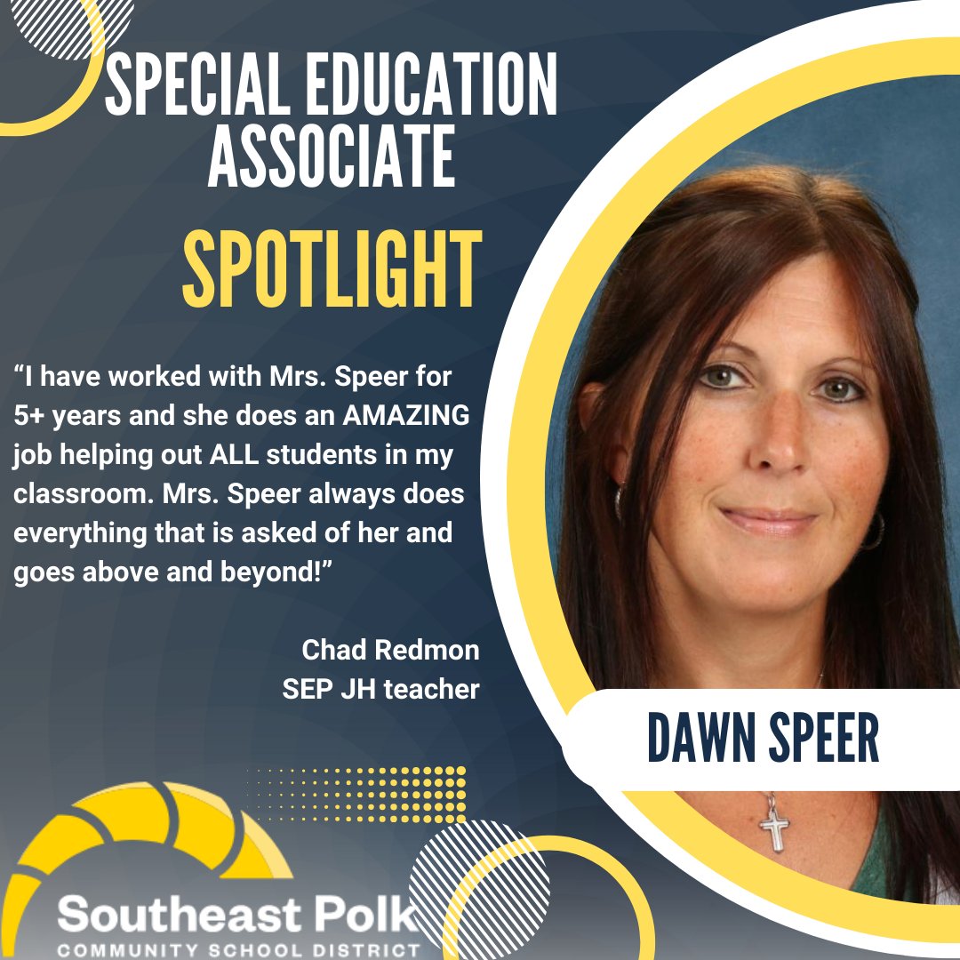 Congratulations to Val Logan at Four Mile and Dawn Speer at the Jr. High  for earning the January Special Education Associates Spotlight! Their co-workers nominated them for their exceptional efforts!