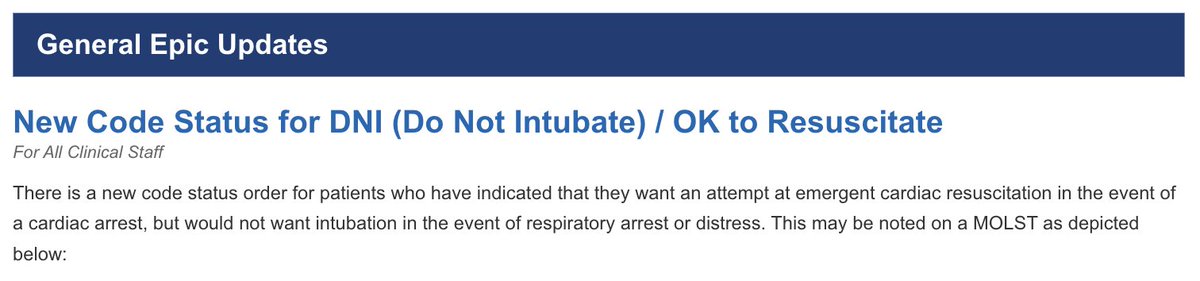Is there a scenario in which DNI/OK to Resuscitate should be allowed? It seems to me this can be easily avoided with good education with the patient or family on how Codes work. I might be missing something, would love to hear perspectives! #CriticalCare #MedEd