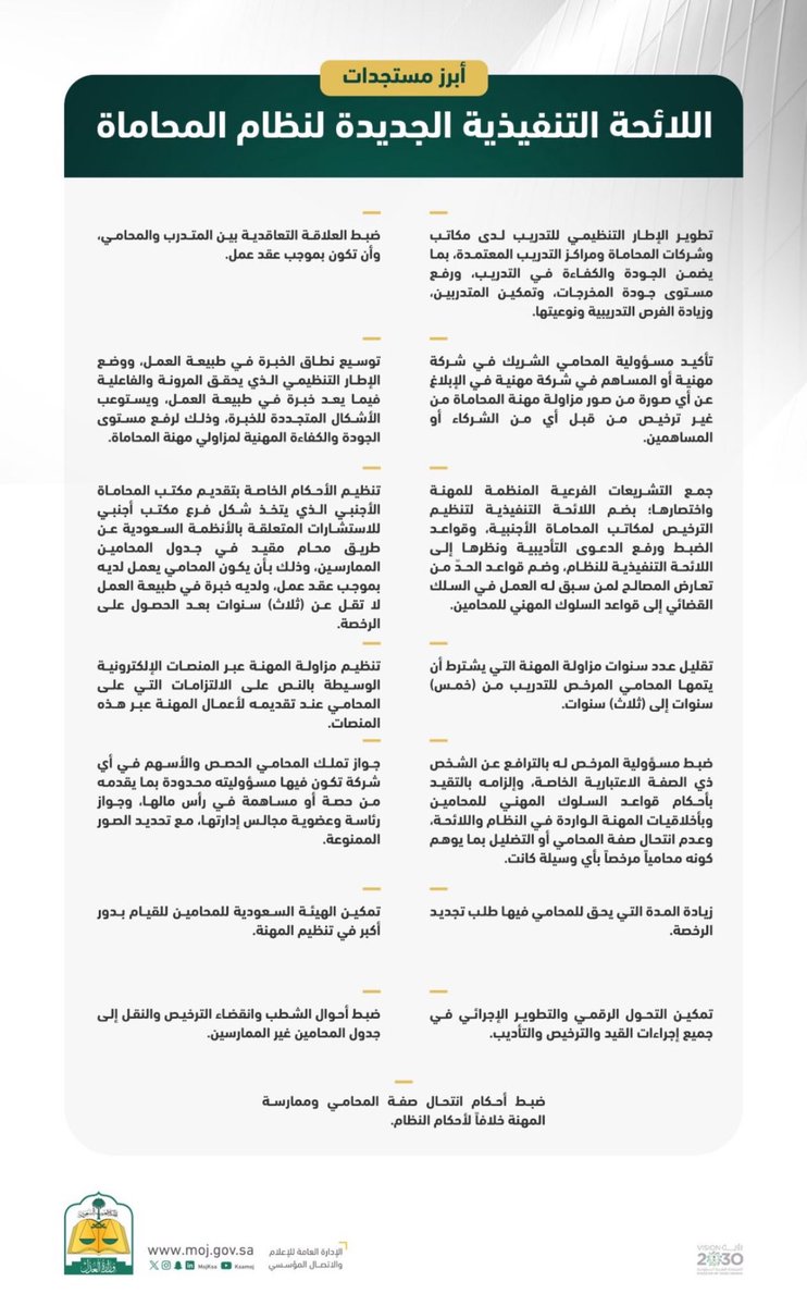 k_5ot's tweet photo. اليوم هو يوم مهم بالنسبة للمحامين حيث بدأ اليوم سريان العمل باللائحة التنفيذية الجديدة لنظام #المحاماة https://t.co/RcKjVuNfHj