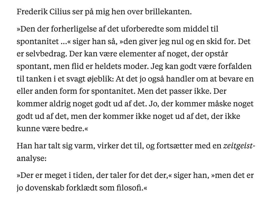 Frederik Cilius om Holberg og om flid blandt andet. Gavelink til interview: information.dk/kultur/2025/01…