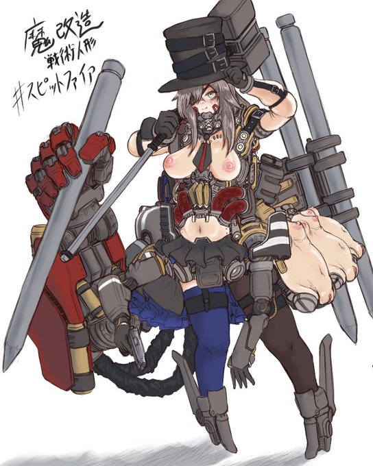 魔改造戦術人形スピットファイアの絵です 