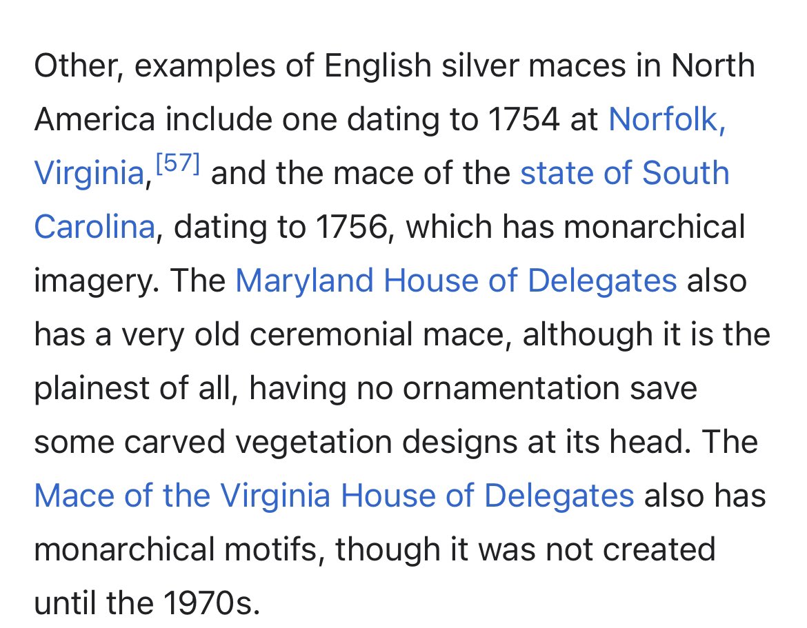 Worked with two legislatures, both had maces which apparently isn’t the norm? Who knew?  😬 #VA #SC