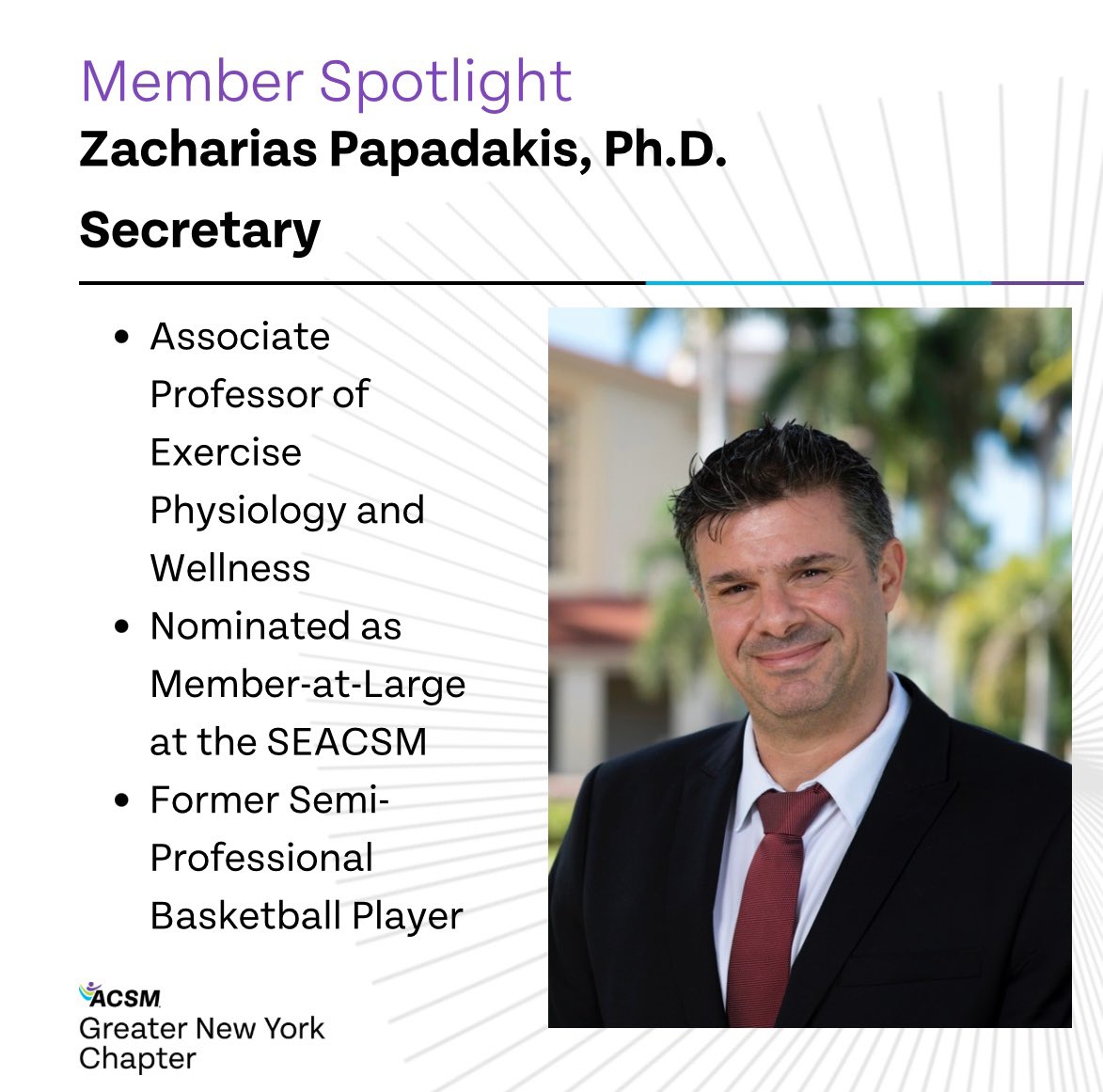 ACSMGNYRC's tweet photo. Check out our chapter secretary, Zacharias Papadakis, Ph.D. !!!! https://t.co/3bGGr2DGQG