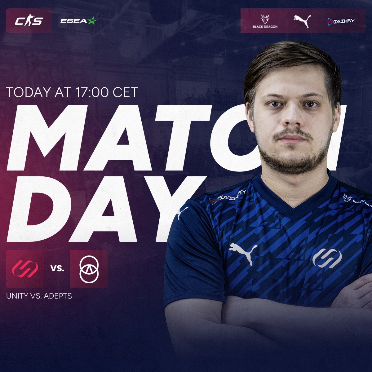 UNiTYesports_eu's tweet photo. Sleduj nás druhý zápas v @ESEA na Twitch kanále @Kellwiin! 🙏

📺  https://t.co/pDmQyoGjQV https://t.co/Z03uWH2pWd